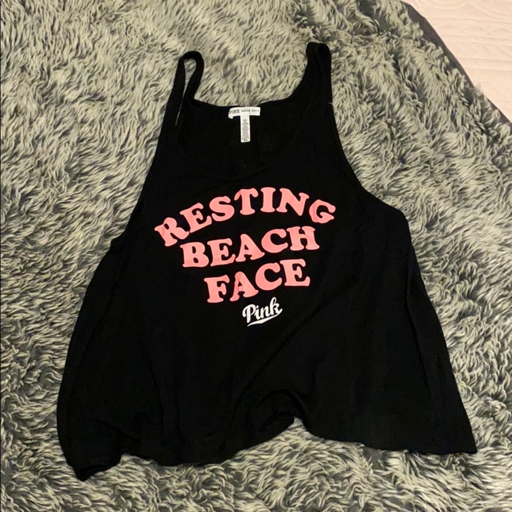 “Resting Beach Face” muscle tank top